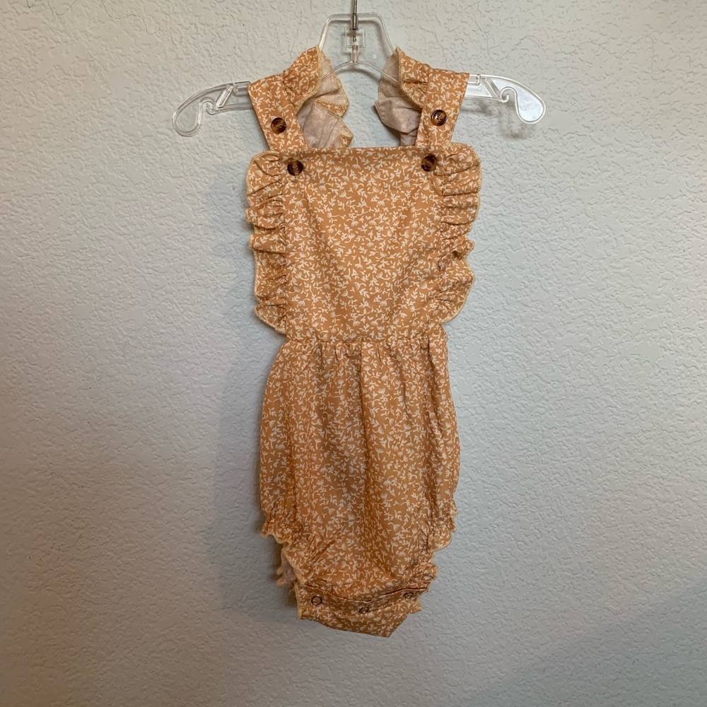 Baby girl criss cross romper